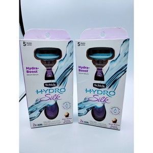 Schick Hydro Silk Razor Bundle for Women Includes Two Razors 10 Blades 4 Moistur